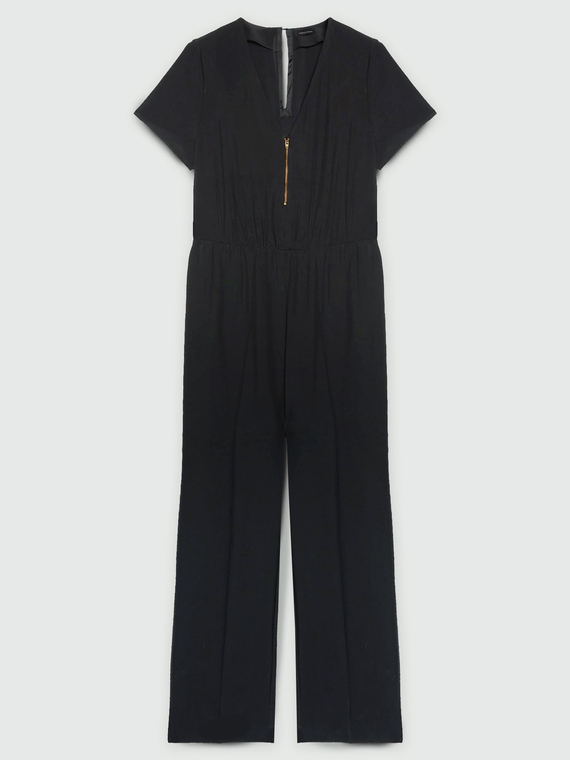 Tuta  jumpsuit con zip davanti