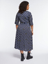 Polka dotted jersey dress image number 1