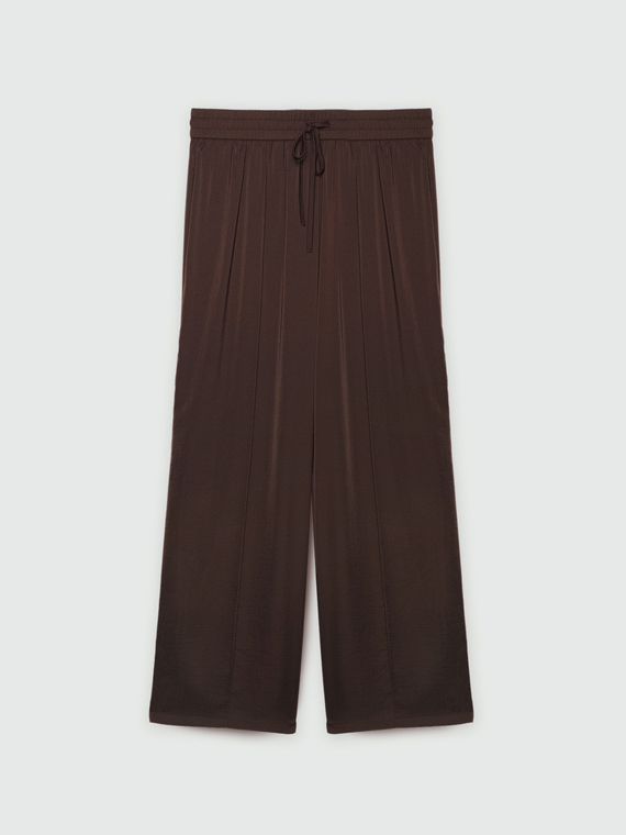 Pantaloni palazzo in tessuto leggero