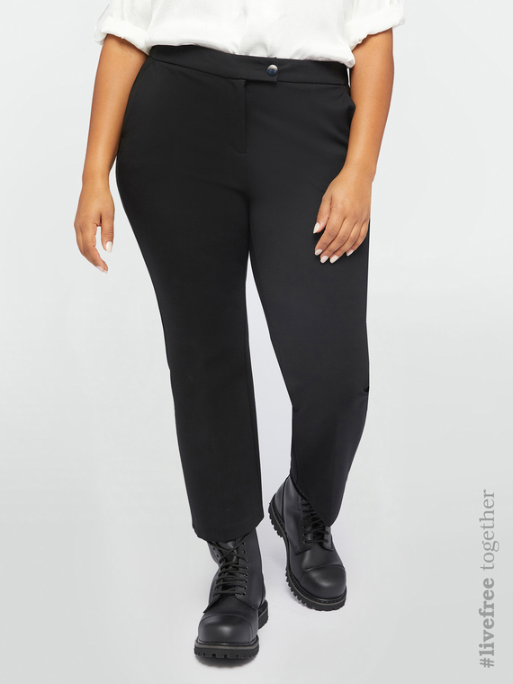 LENZING™ ECOVERO™ viscose flared kick trousers