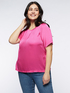 Fuchsia satin blouse image number 0