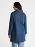Trench in denim stretch con spilla image number 2