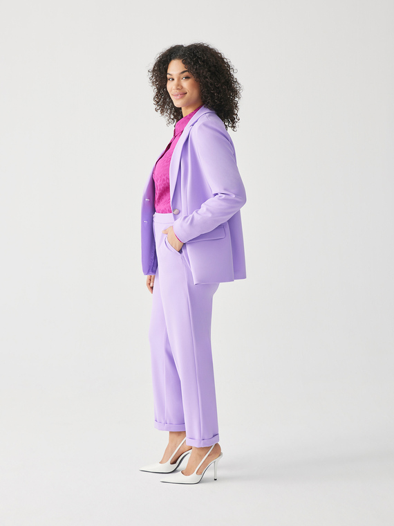 Pantaloni Carrot Fit in tessuto stretch