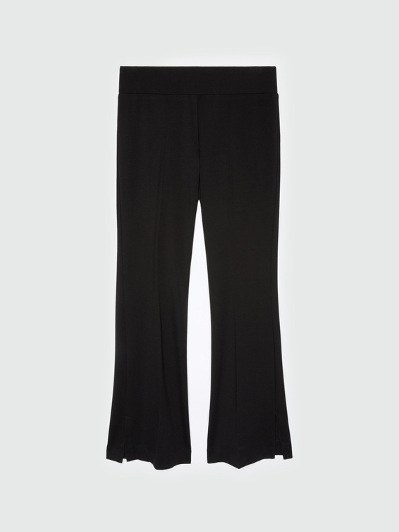 LENZING™ ECOVERO™ viscose flared trousers