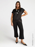 Blusa in raso e jersey image number 0
