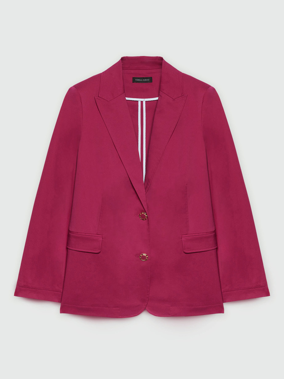 Blazer con bottoni gioiello