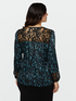 Blusa animalier con pizzo image number 1