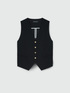 Gilet in scuba con bottoni image number 4