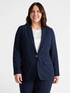 Blazer in tessuto gessato image number 3