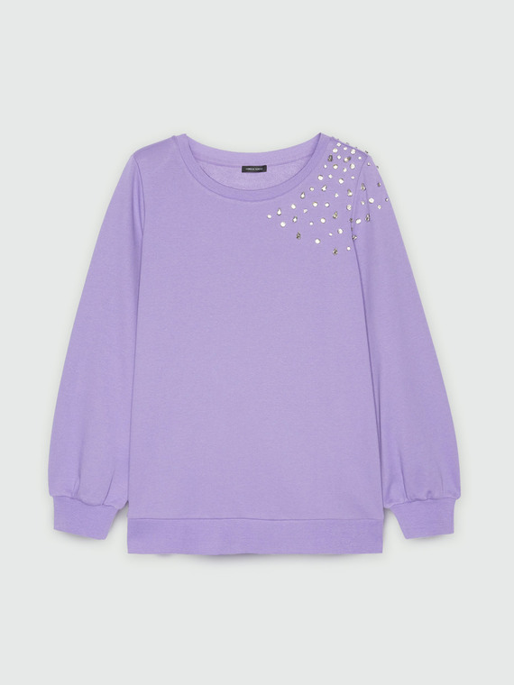 Sparkly embroidery sweatshirt