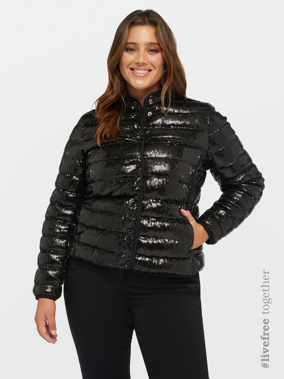 Sorona® Aura Daunenjacke mit Pailletten