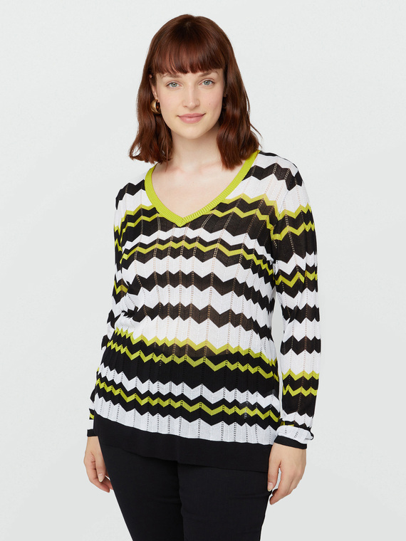 Chevron design sweater