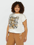 T-shirt con stampa animalier image number 2