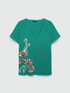 T-shirt avec broderie en viscose LENZING™ ECOVERO™ image number 4