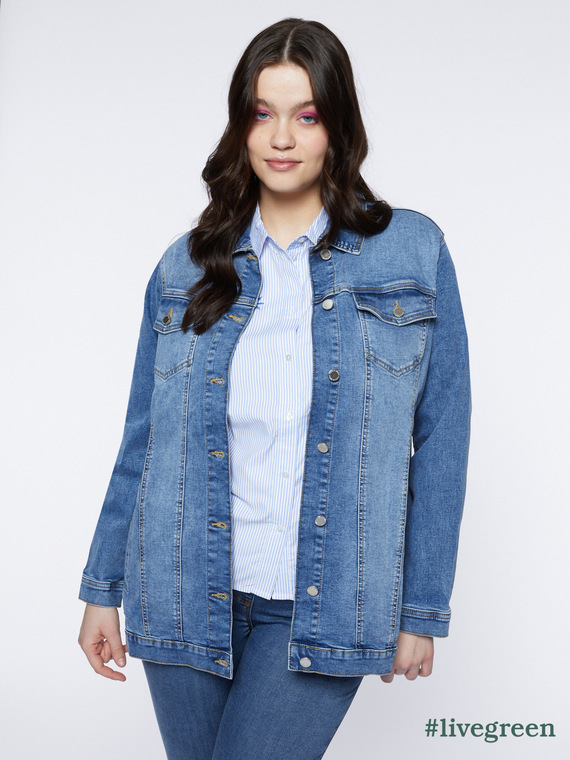 Oversized denim jacket