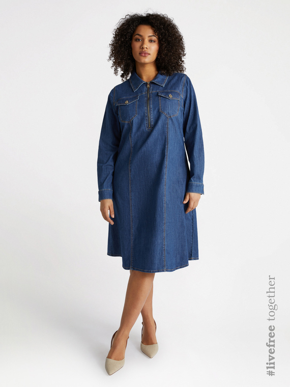 Vestito in denim stretch