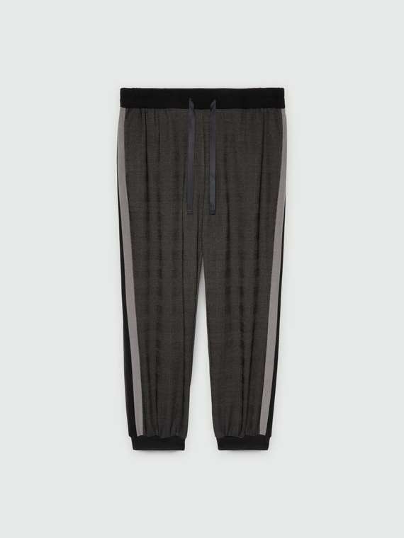 Pantalon jogger avec bords sur les côtés