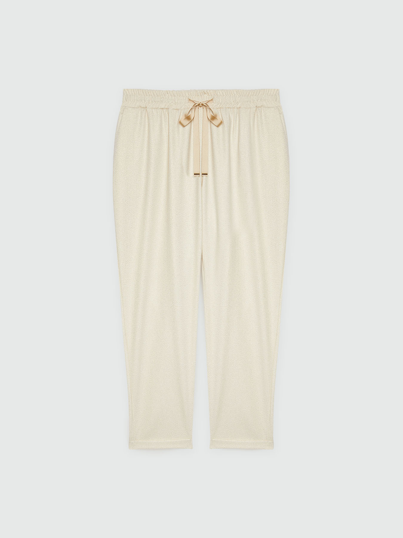 Pantaloni joggers in lurex image number 0