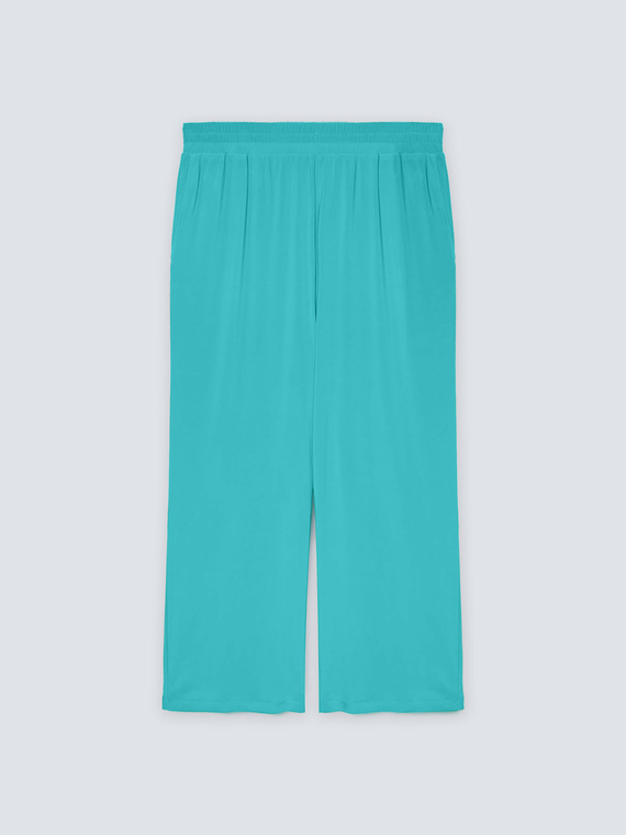 Pantaloni cropped in jersey