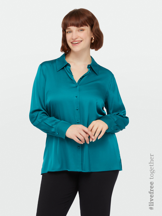 Camicie da Donna Online Taglie Comode FiorellaRubino