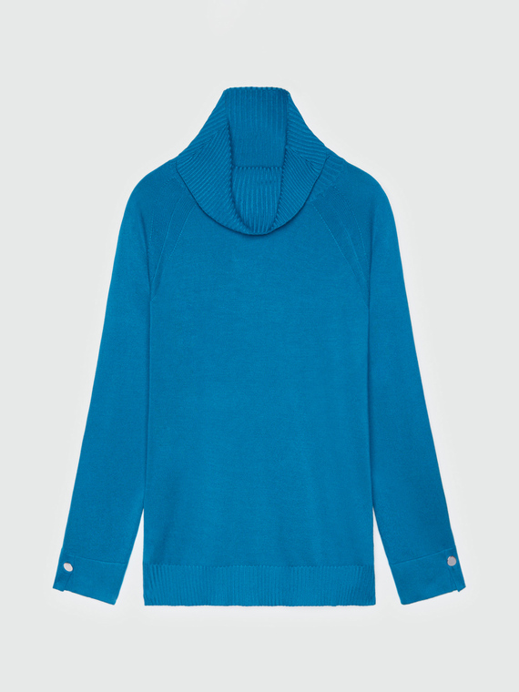 Pullover mit hohem Kragen aus Viskose LENZING™ ECOVERO™