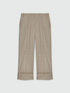 Pantaloni wide leg stampa checks image number 4