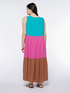 Vestito lungo colour block image number 1