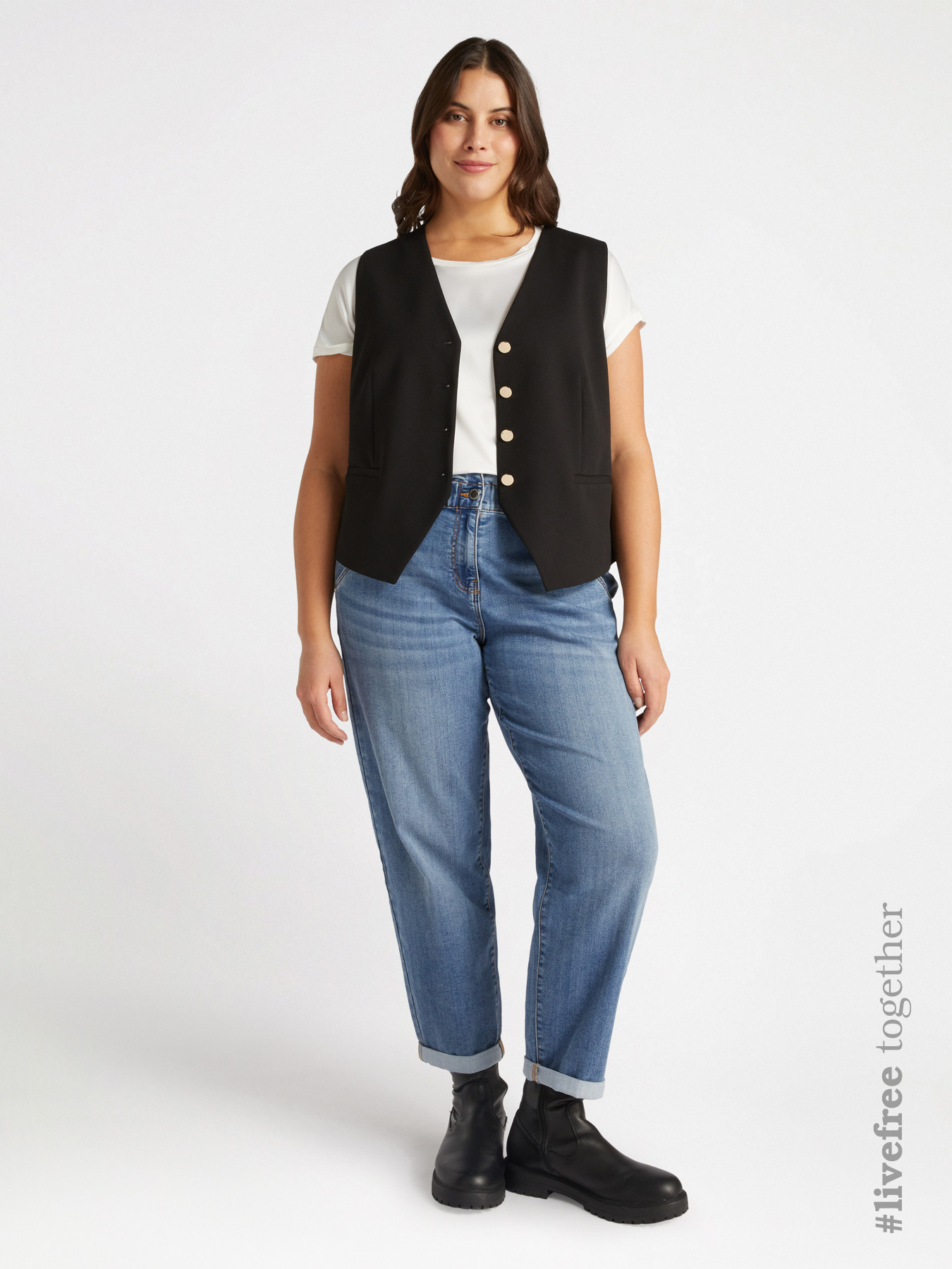 Jeans balloon lavaggio chiaro image number 0