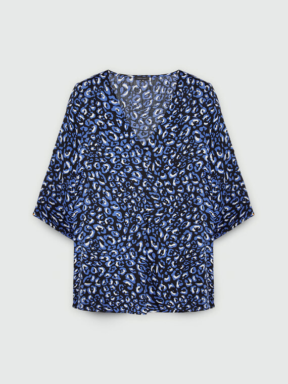 Bluse mit Animalier-Muster