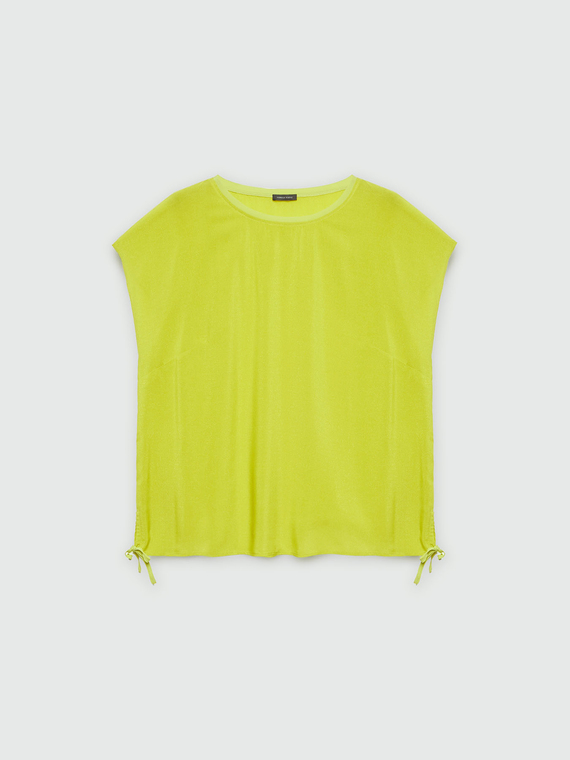 Blusa lurex con lacci