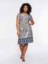 Jersey dress with ethnic print image number 0