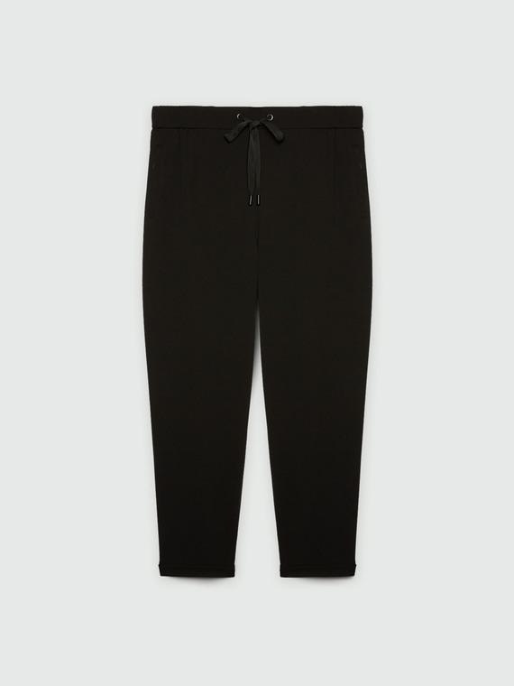 Pantaloni joggers in tessuto stretch