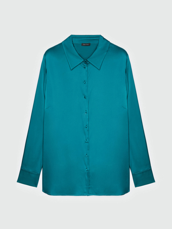 LENZING™ ECOVERO™ viscose satin shirt