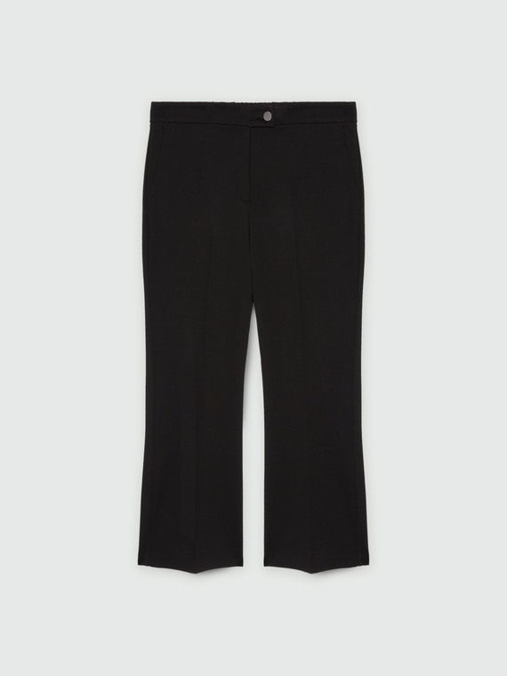 LENZING™ ECOVERO™ viscose flared kick trousers