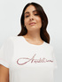 T-shirt con scritta ricamata in cristalli image number 3