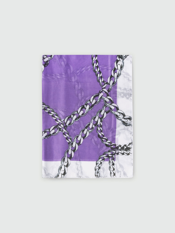 Chain print scarf