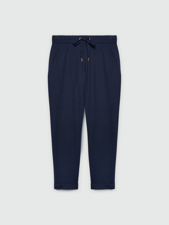 Pantaloni joggers in viscosa LENZING™ ECOVERO™