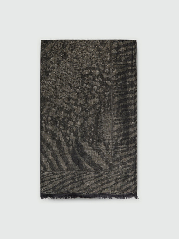 Lurex animalier scarf