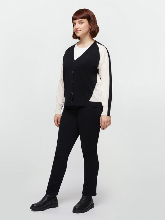 Cardigan colour block