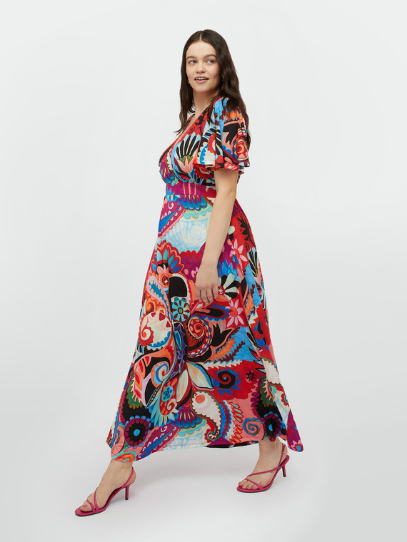 Long multicolour dress