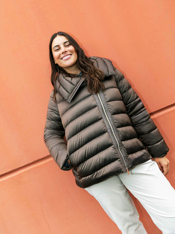 Down jacket with Sorona® Aura padding