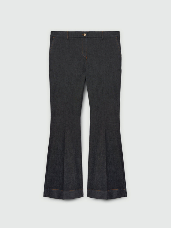 Flare-Jeans, dunkelblau