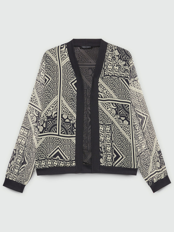 Light jacket with bandana print