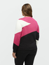 Maglia colour block in viscosa LENZING™ ECOVERO™ image number 1