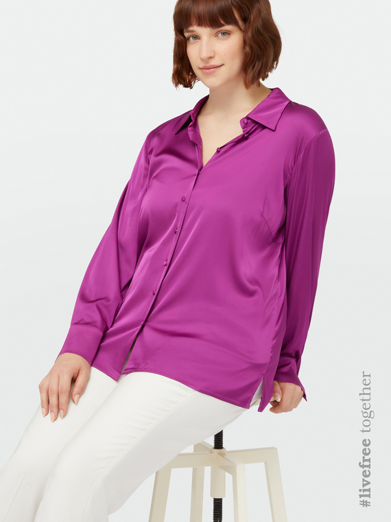 Chemise en satin de viscose LENZING™ ECOVERO™