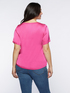 Fuchsia satin blouse image number 1