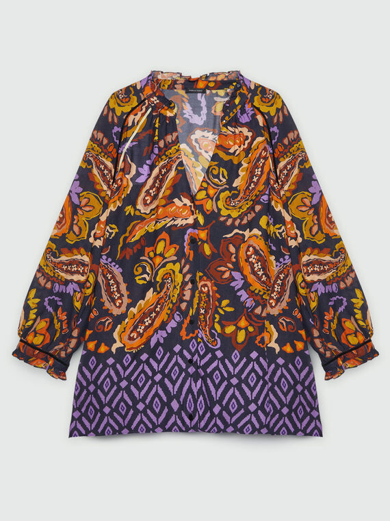 Paisley print blouse