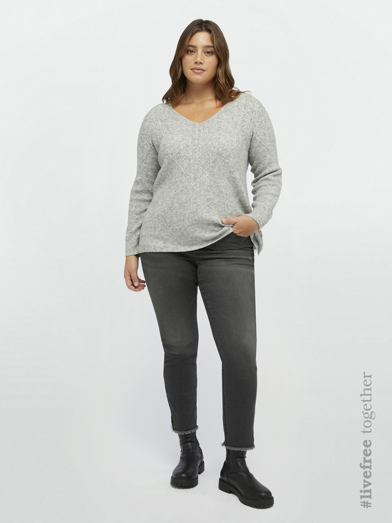 Hem-zip skinny jeans