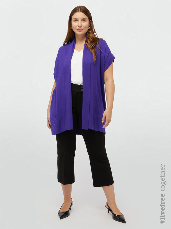 Long cardigan in LENZING™ ECOVERO™ viscose