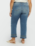 Jeans cropped con ricamo etnico image number 2